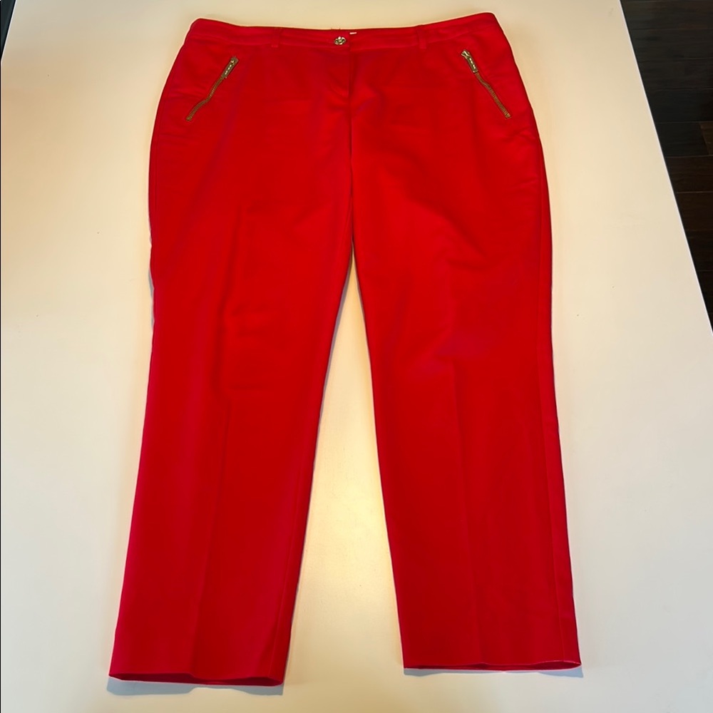 Michael Kors Red Skinny Pants
